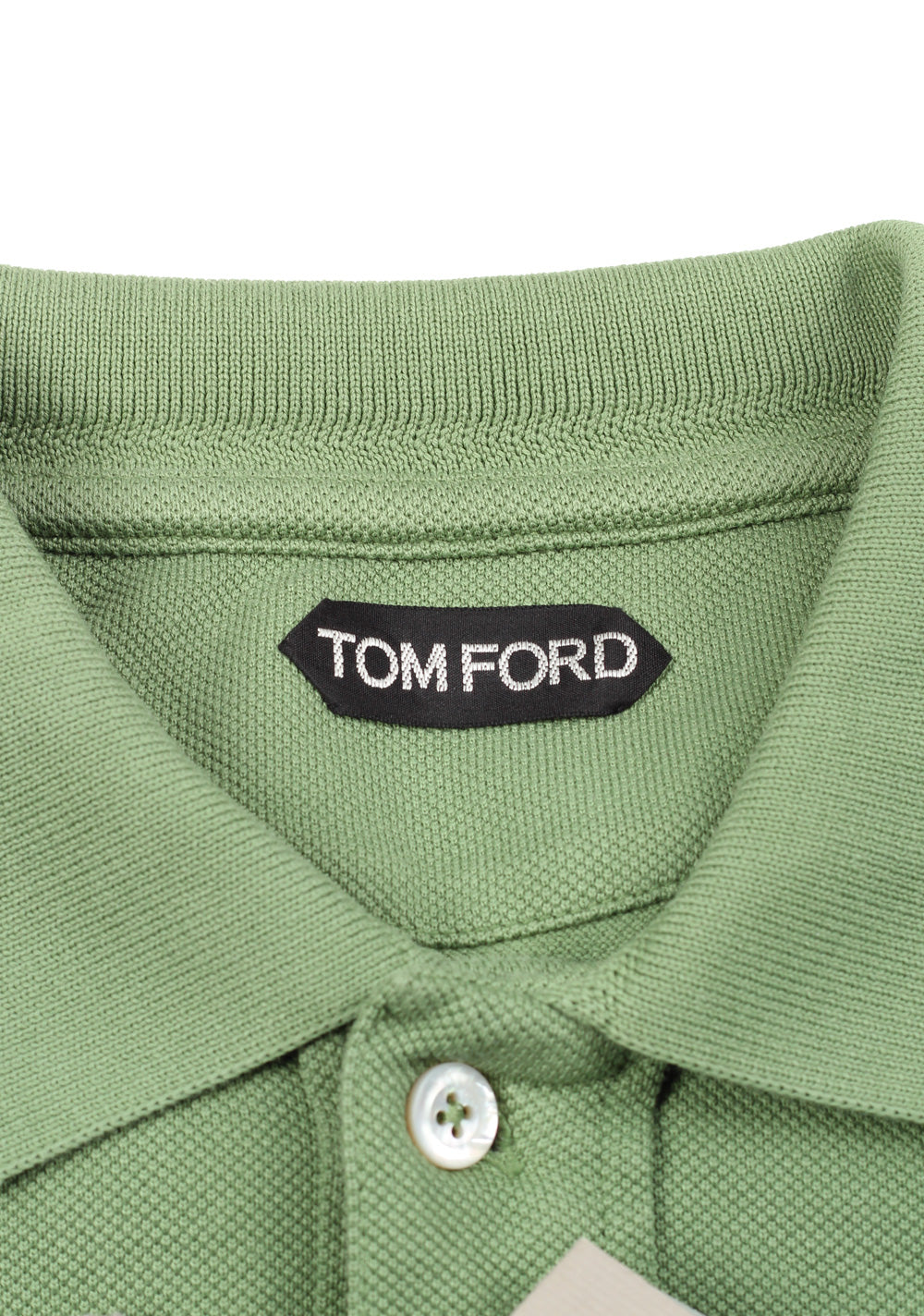 TOM FORD Green Short Sleeve Polo Shirt Size 50 / 40R U.S.
