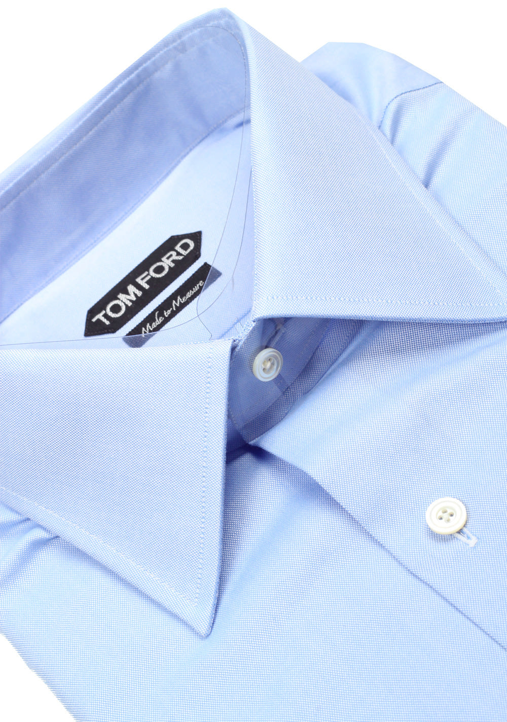 TOM FORD Solid Blue Dress Shirt Size 44 / 17,5 U.S.