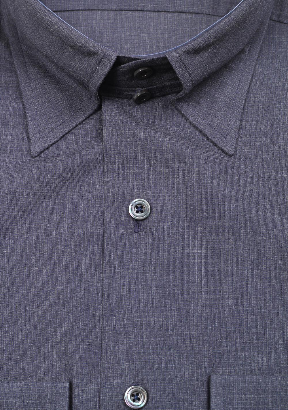 TOM FORD Solid Blue High Collar Dress Shirt Size 40 / 15,75 U.S.