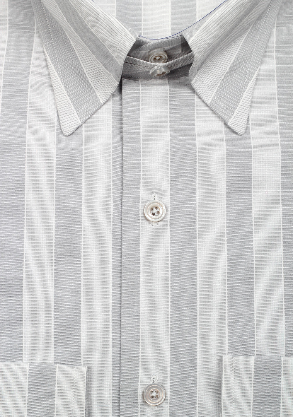 TOM FORD Striped Gray High Collar Dress Shirt Size 40 / 15,75 U.S.