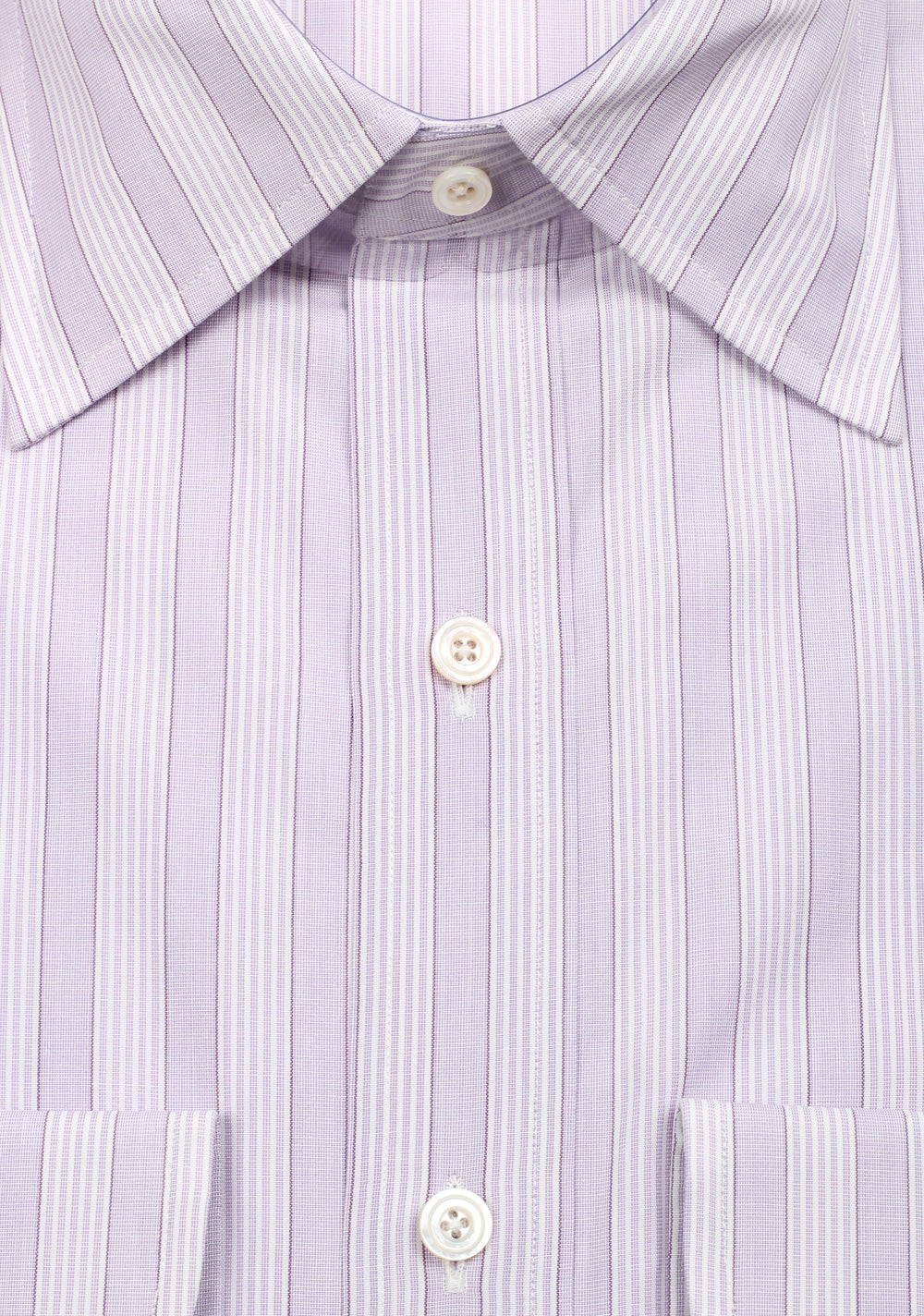 TOM FORD Striped Purple High Collar Dress Shirt Size 40 / 15,75 U.S.