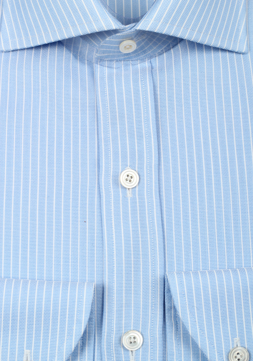 TOM FORD Striped White Blue Dress Shirt Size 42 / 16,5 U.S.