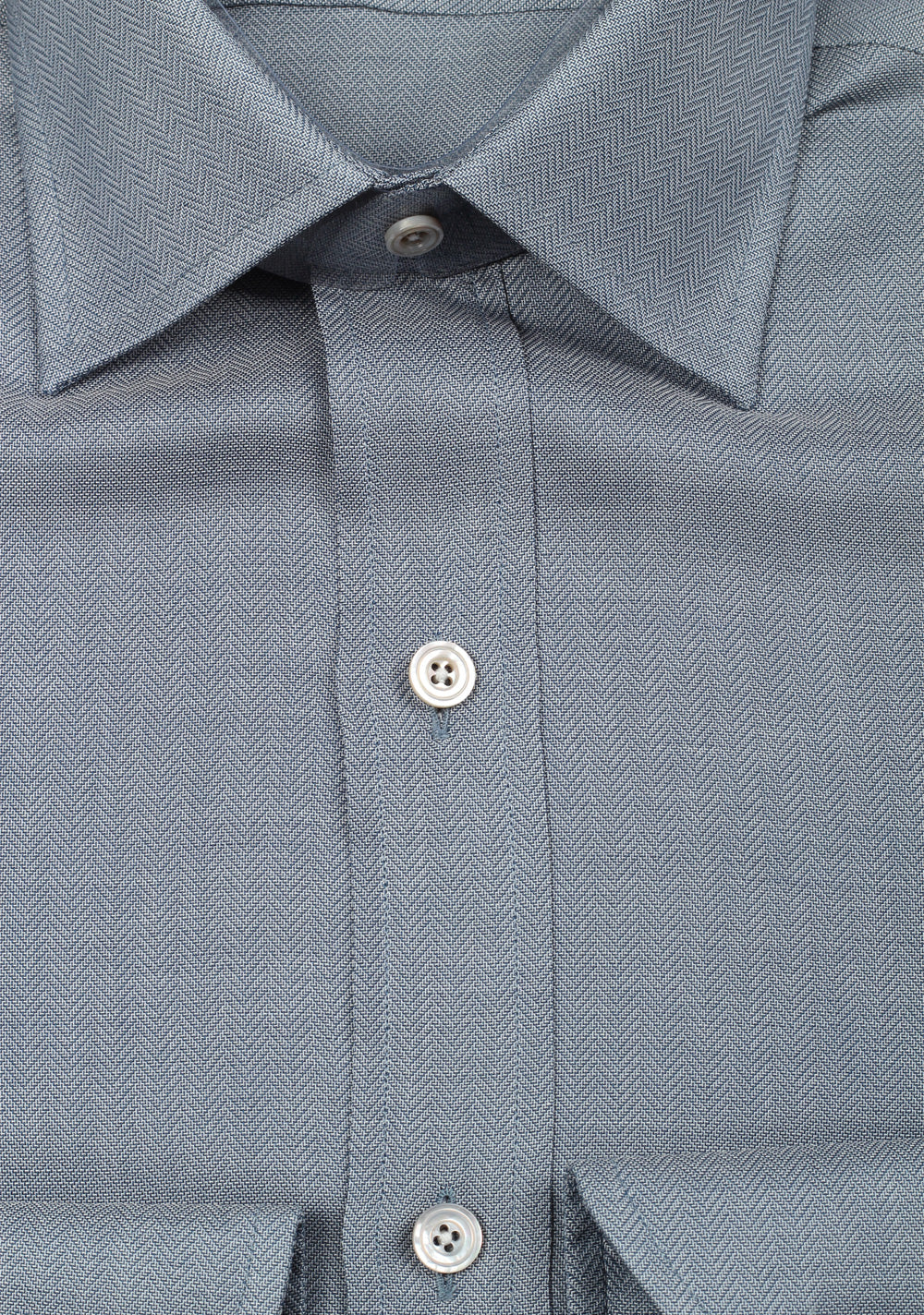 TOM FORD Solid Grayish Blue Dress Shirt Size 39 / 15,5 U.S.