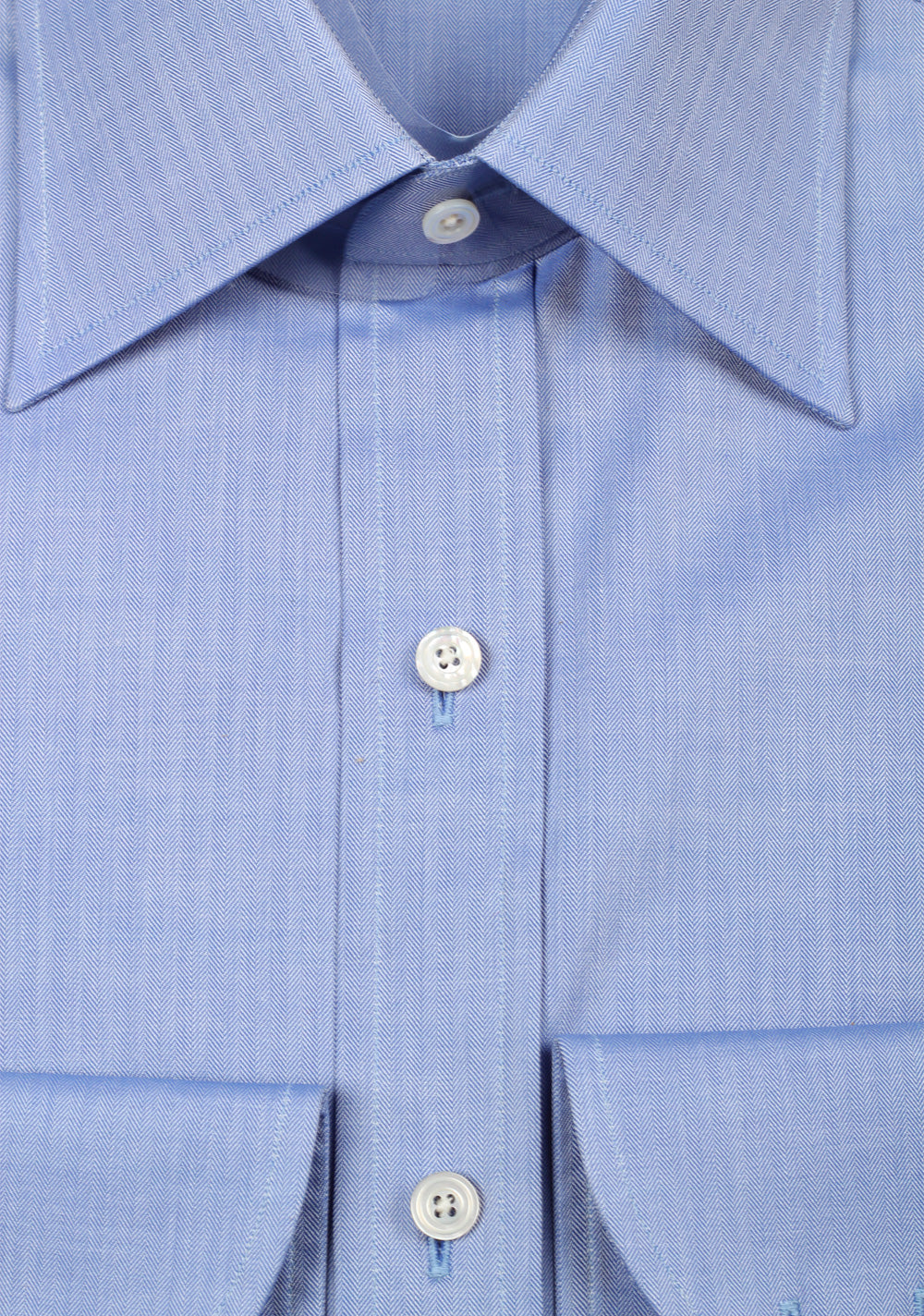 TOM FORD Solid Blue Dress Shirt Size 42 / 16,5 U.S.