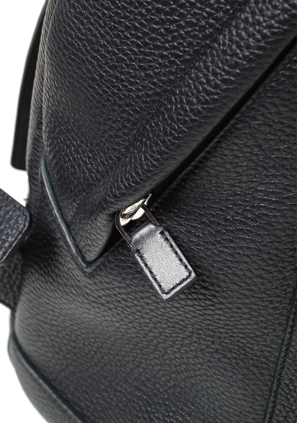 TOM FORD Buckley Blue Grained Leather Backpack Bag