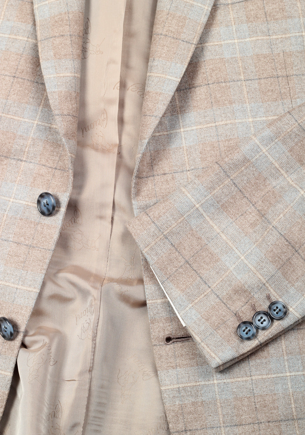 Brioni Gray Checked Colosseo Sport Coat Size 50 / 40R U.S. In Silk Cashmere