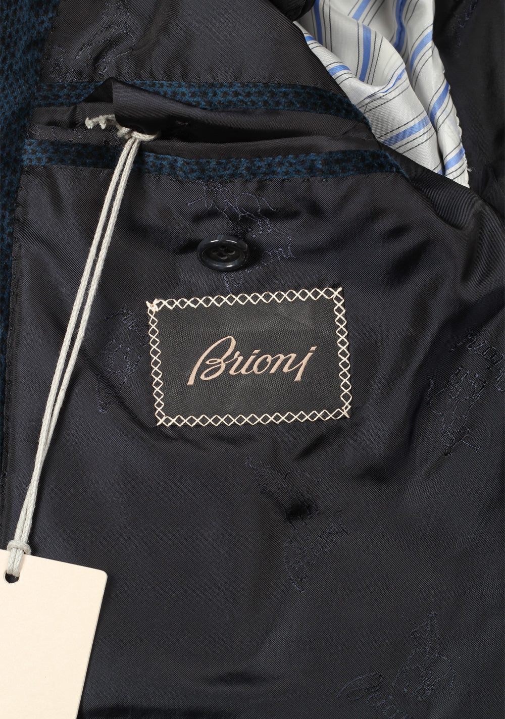 Brioni Bracciano Blue Sport Coat Size 52 / 42R U.S. In Cotton Cashmere