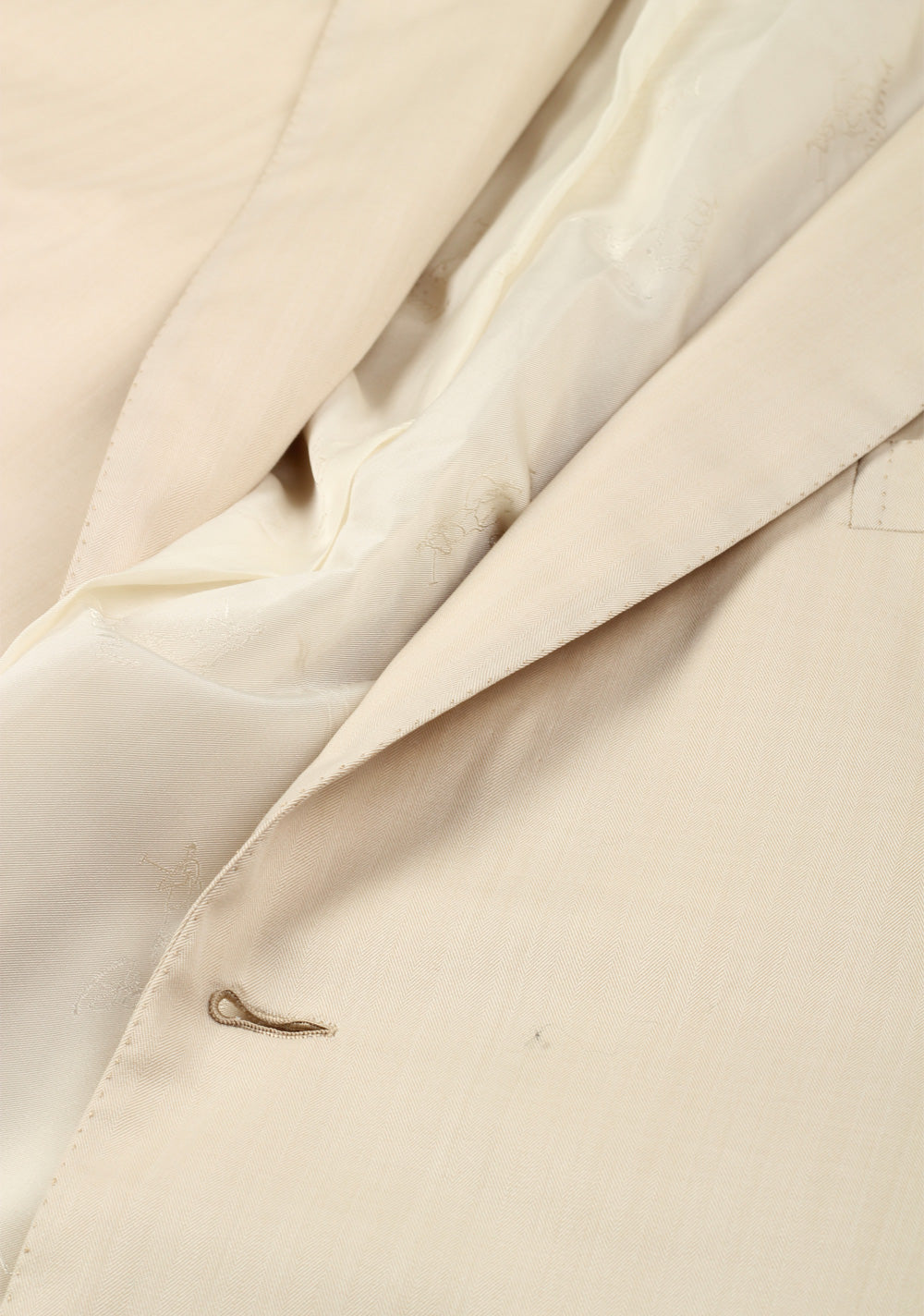 Brioni Brunico Ivory Sport Coat Size 56 / 46R U.S. In Wool Super 150s