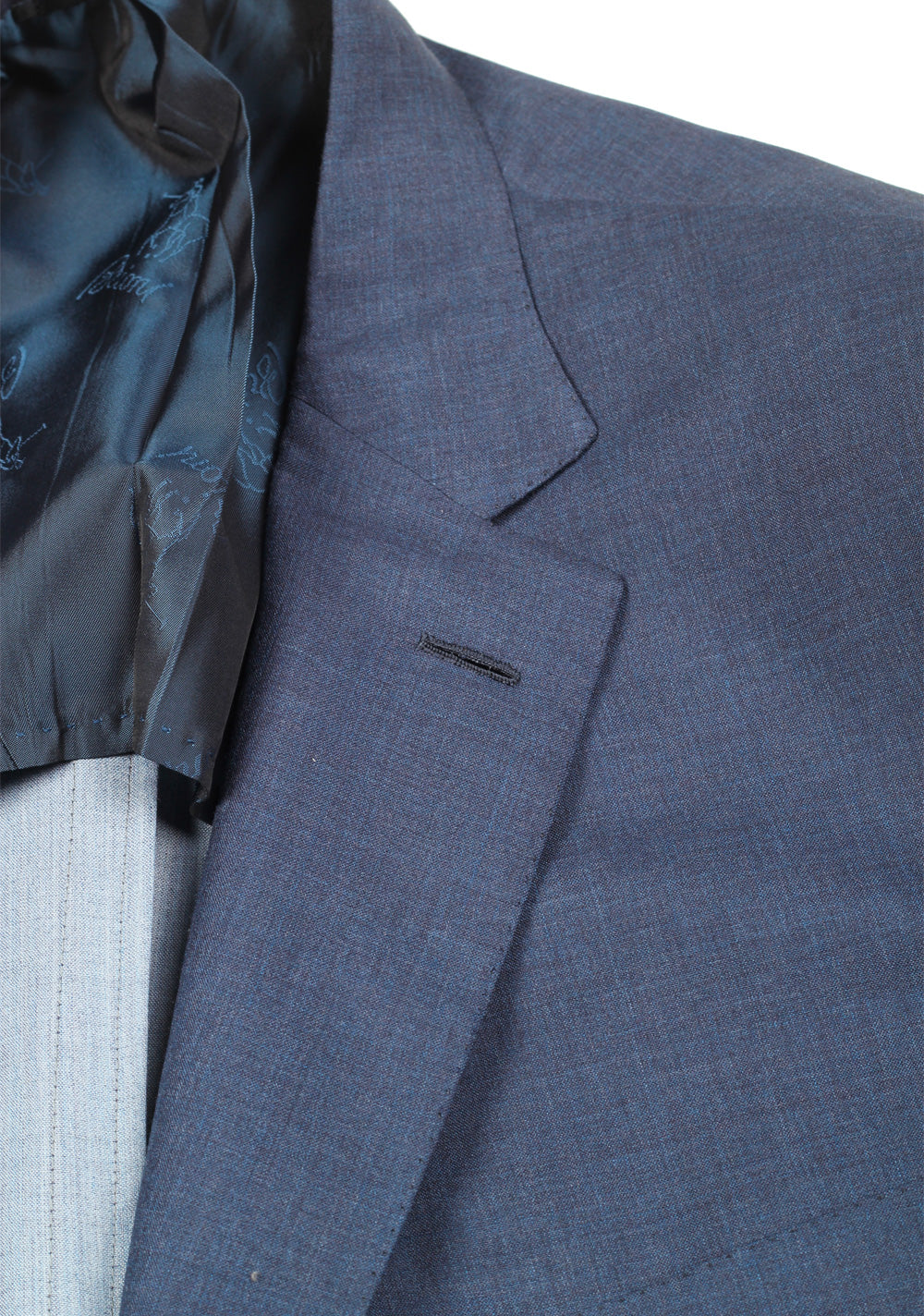 Brioni Brunico Blue Sport Coat Size 56 / 46R U.S. In Wool Silk