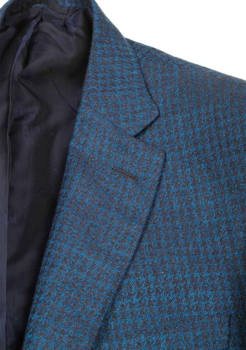 Brioni Brunico Checked Blue Sport Coat Size 52 / 42R U.S. In Silk Cashmere