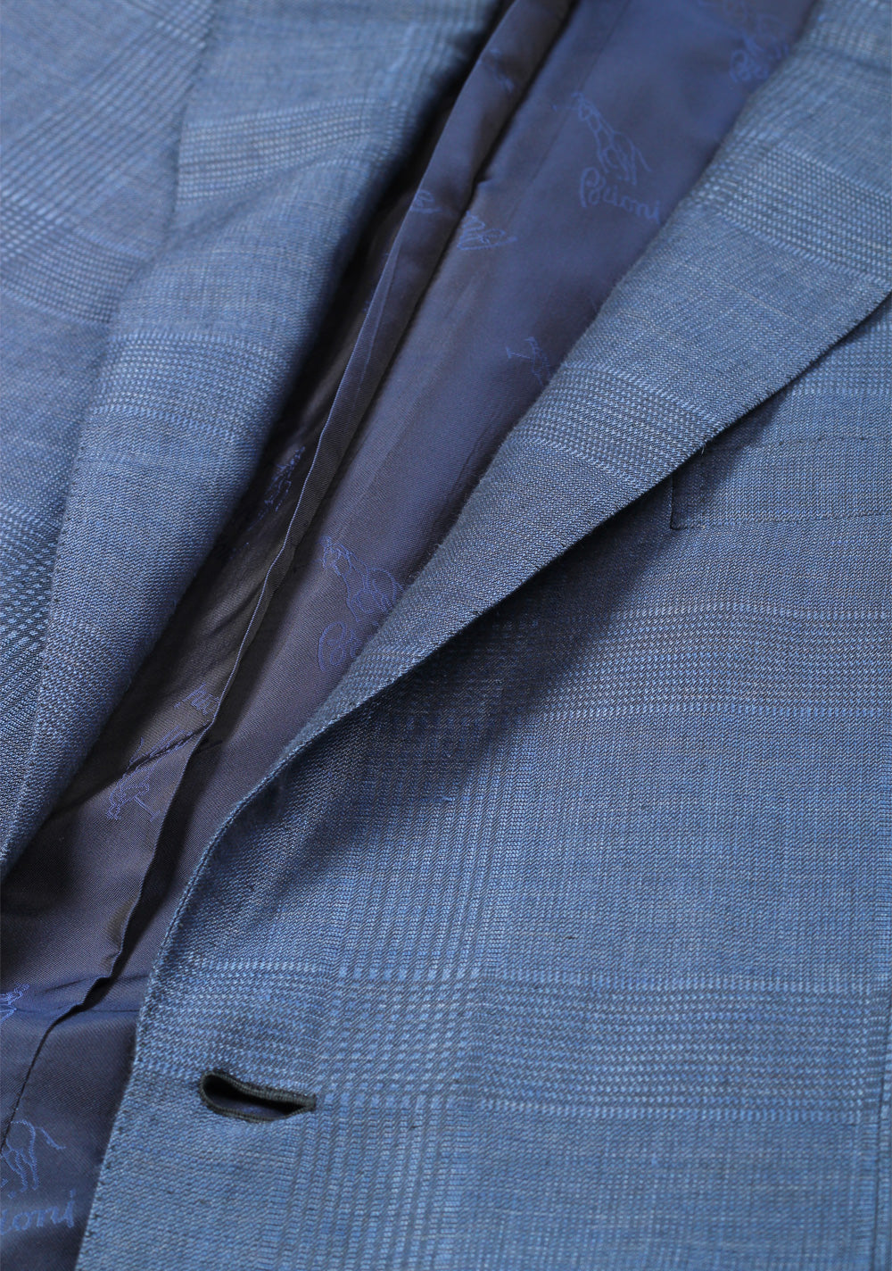 Brioni Blue Colosseo Sport Coat Size 50 / 40R U.S. In Silk Cashmere