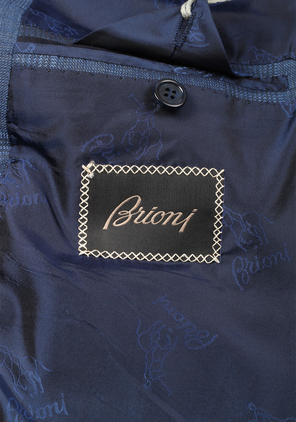Brioni Blue Colosseo Sport Coat Size 50 / 40R U.S. In Silk Cashmere