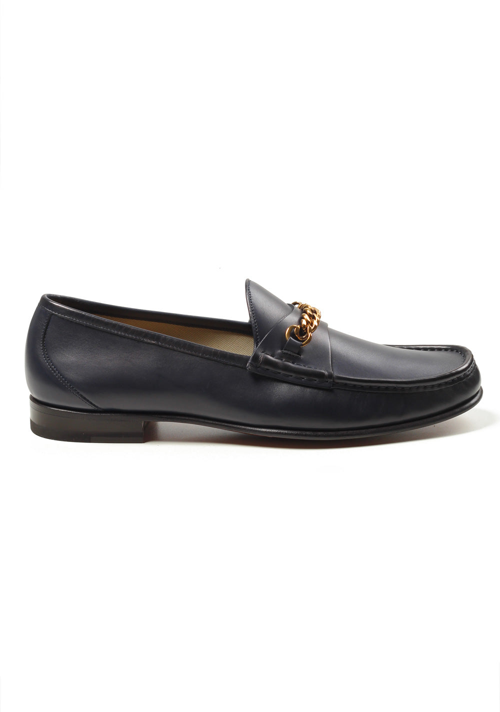 TOM FORD York Blue Leather Chain Loafers Shoes Size 9 UK / 10 U.S.