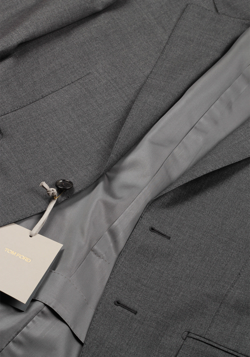 TOM FORD O'Connor Checked Gray Suit Size 50 / 40R U.S. In Wool