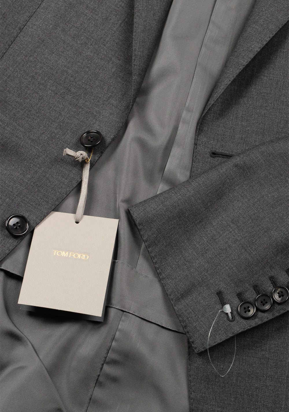 TOM FORD O'Connor Checked Gray Suit Size 50 / 40R U.S. In Wool