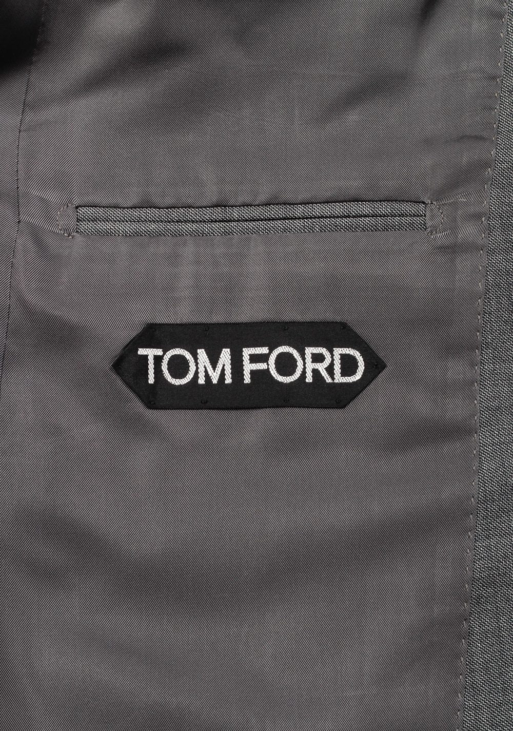 TOM FORD Windsor Gray Sharkskin 3 Piece Suit In Wool Fit A