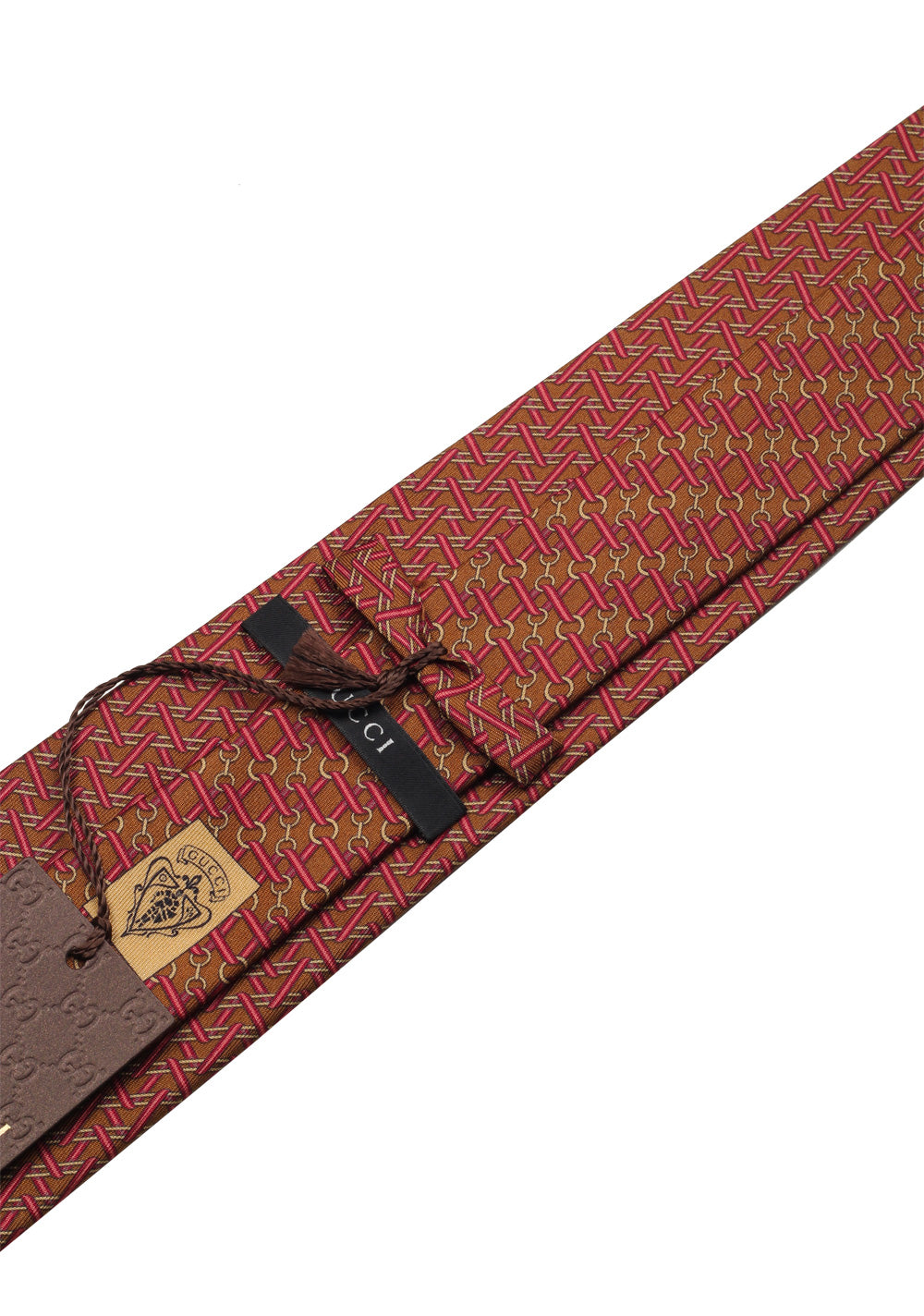 Gucci Brown Patterned Tie