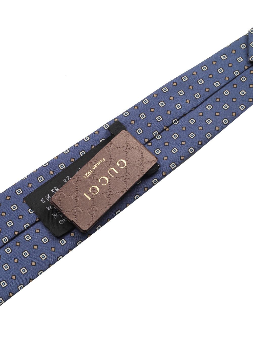 Gucci Blue Patterned Tie