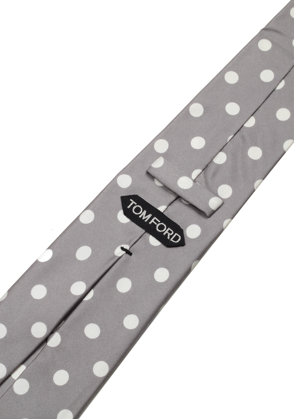 TOM FORD Patterned Gray Tie In Silk