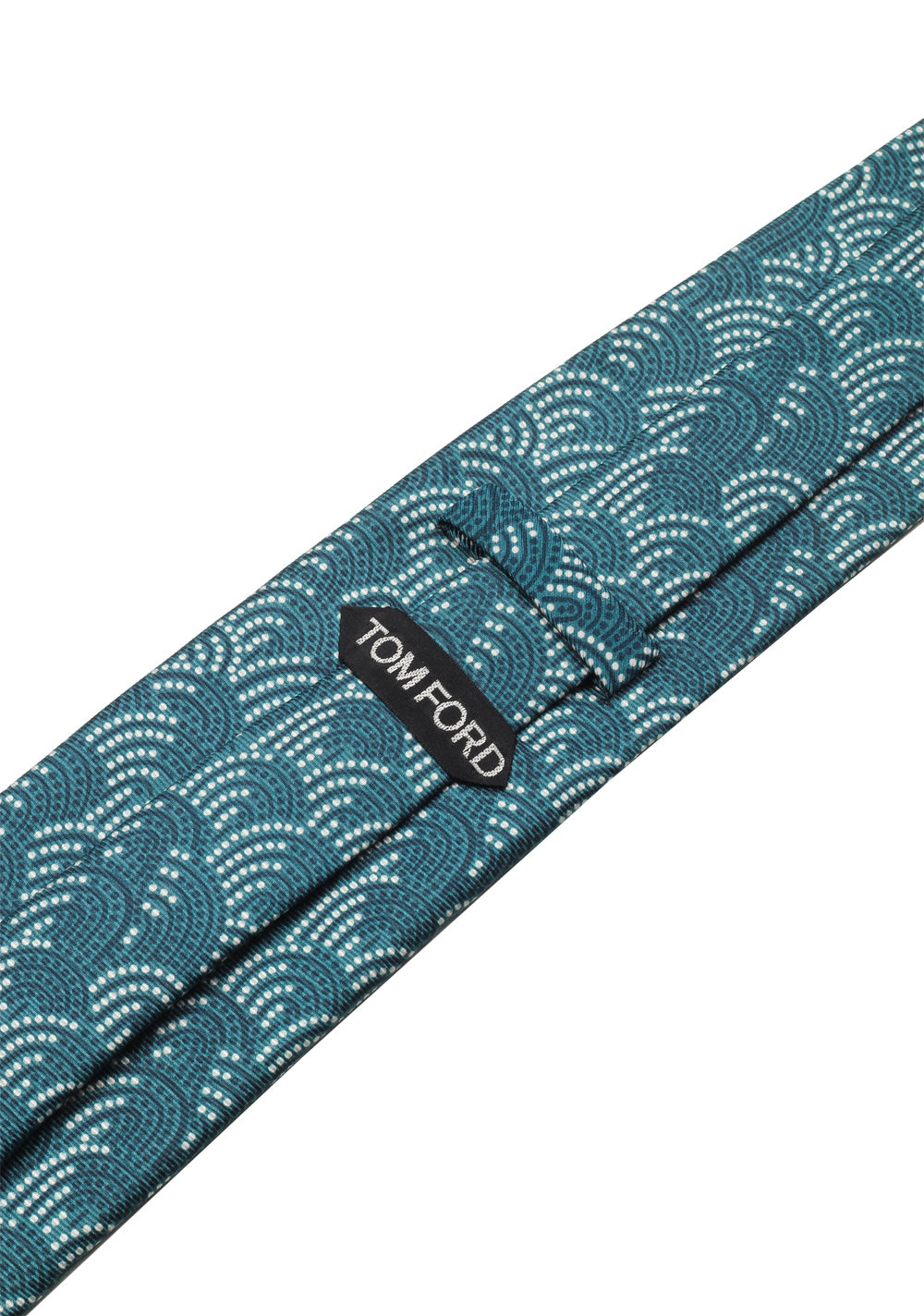 TOM FORD Patterned Green Tie In Silk