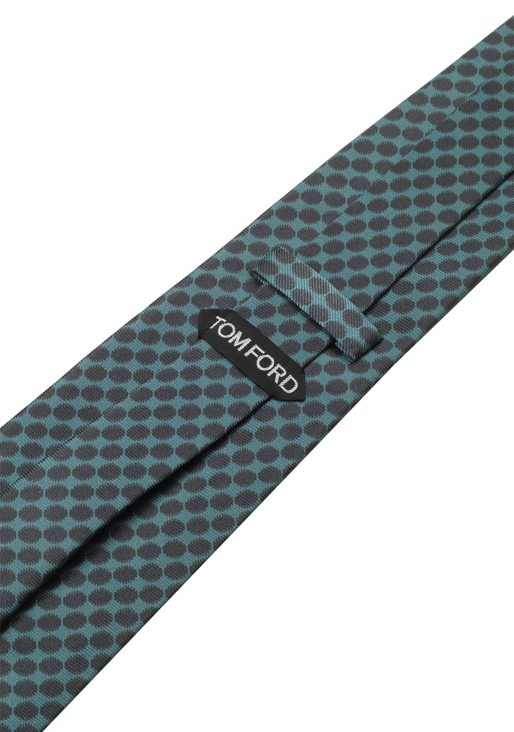 TOM FORD Patterned Green Tie In Silk