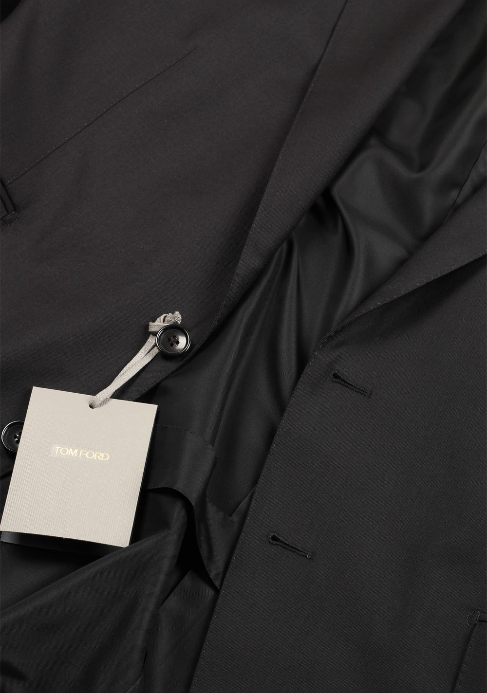 TOM FORD O'Connor Black Suit Size 56 / 46R U.S. Wool Fit Y
