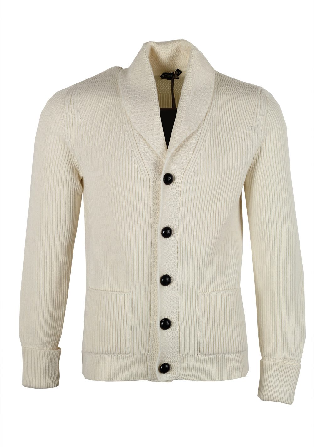 TOM FORD Beige Shawl Collar Cardigan 007 / Mcqueen Size 54