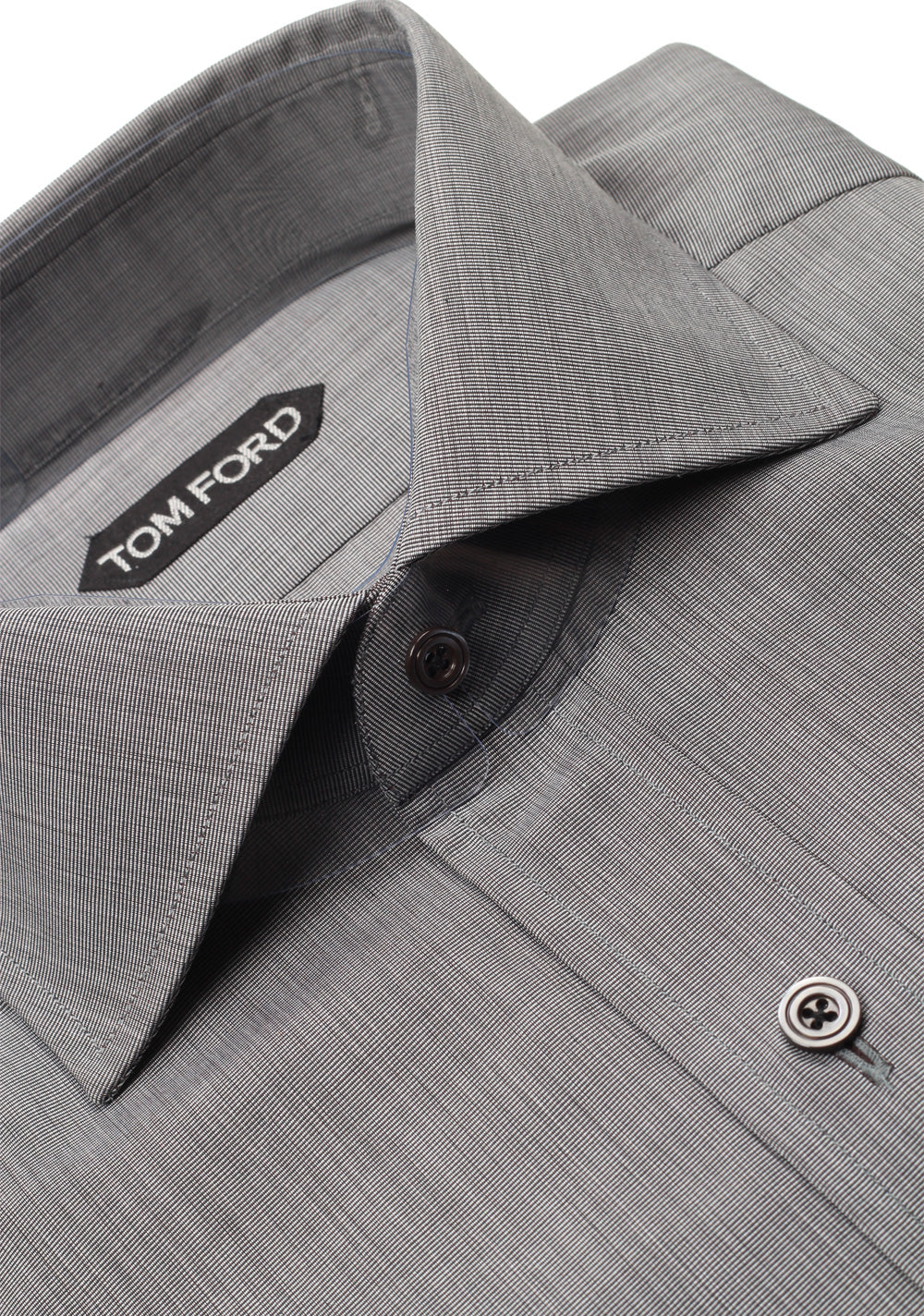 TOM FORD Solid Gray Dress Shirt Size 42 / 16,5 U.S.