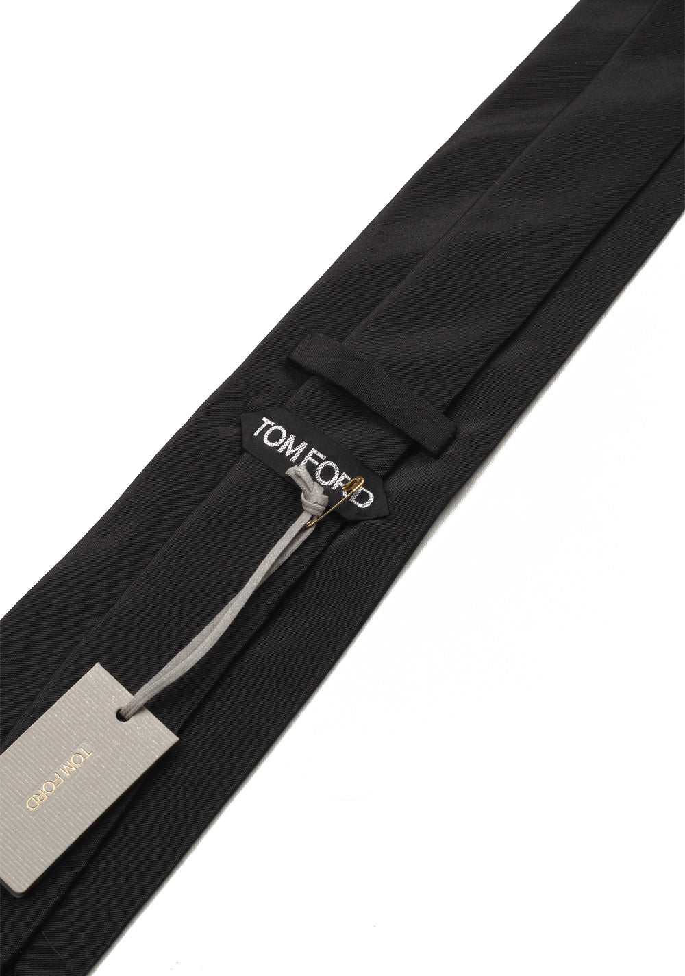 TOM FORD Solid Black Tie In Silk