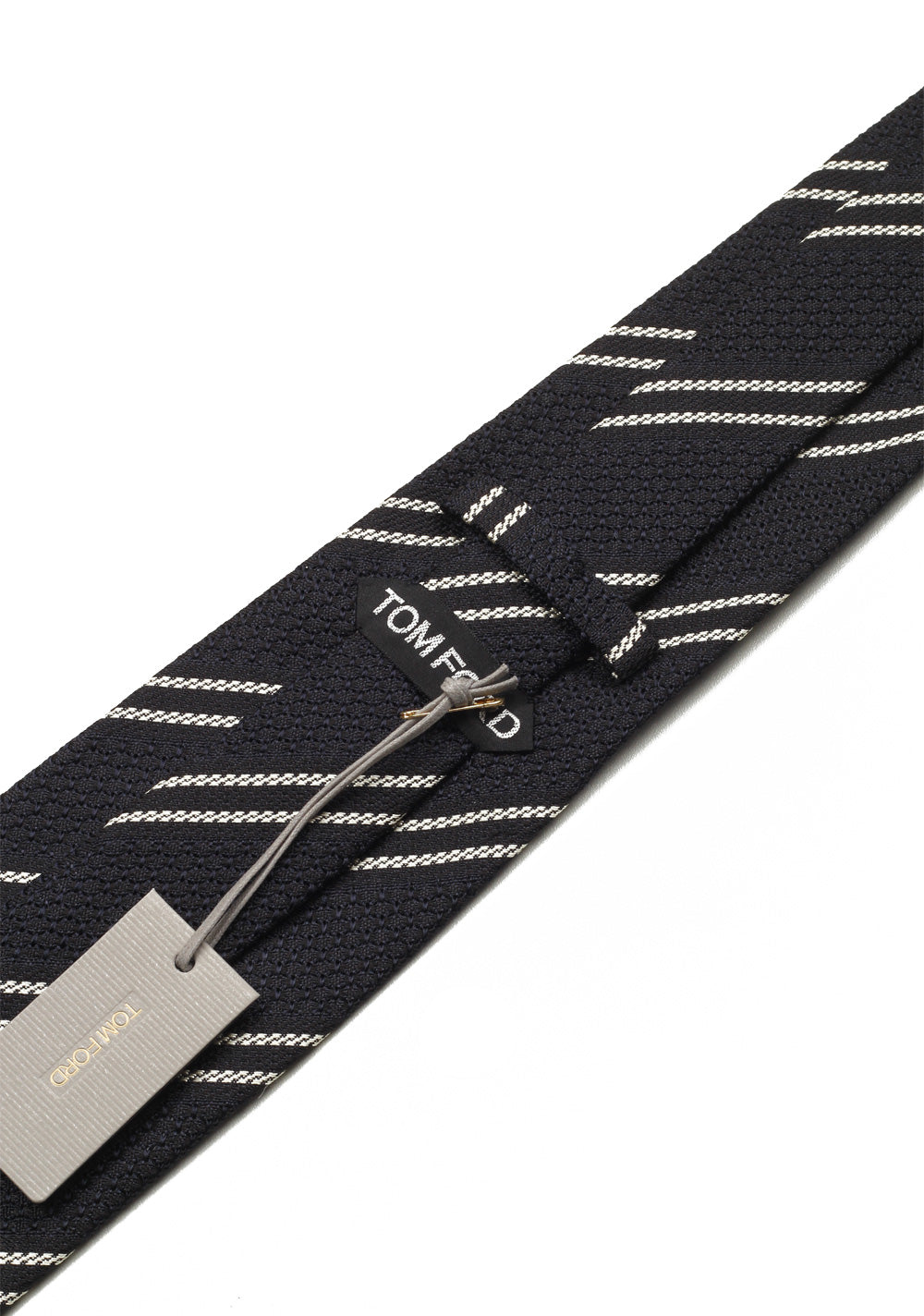 TOM FORD Striped Blue Tie In Silk