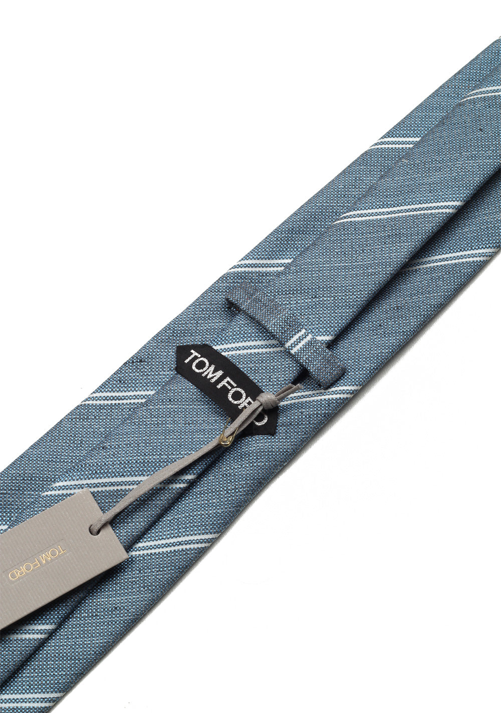 TOM FORD Striped Blue Tie In Silk
