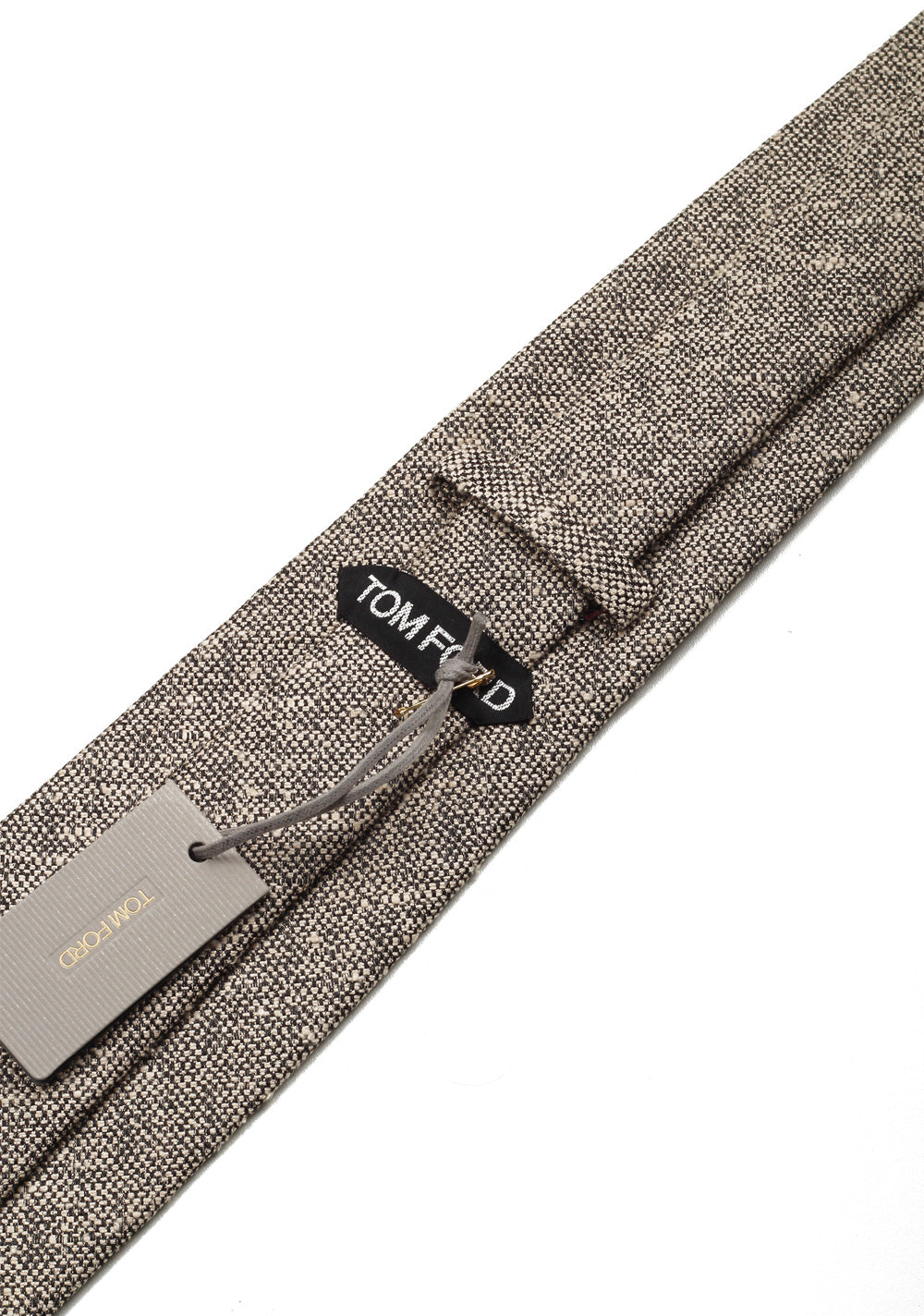 TOM FORD Patterned Gray Tie In Silk