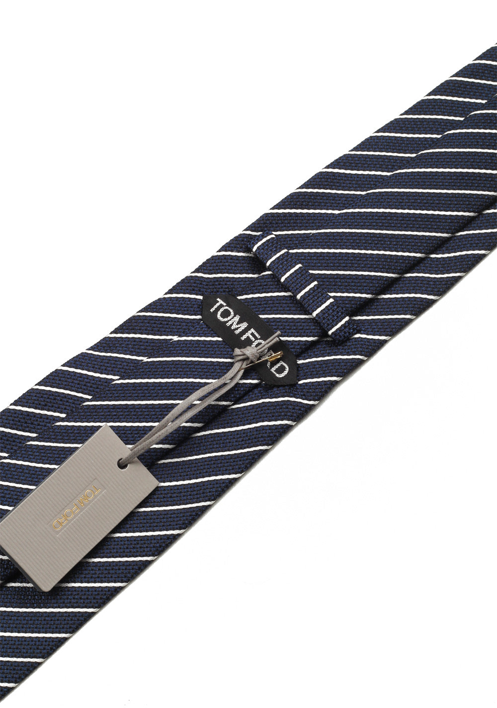 TOM FORD Striped Blue Tie In Silk