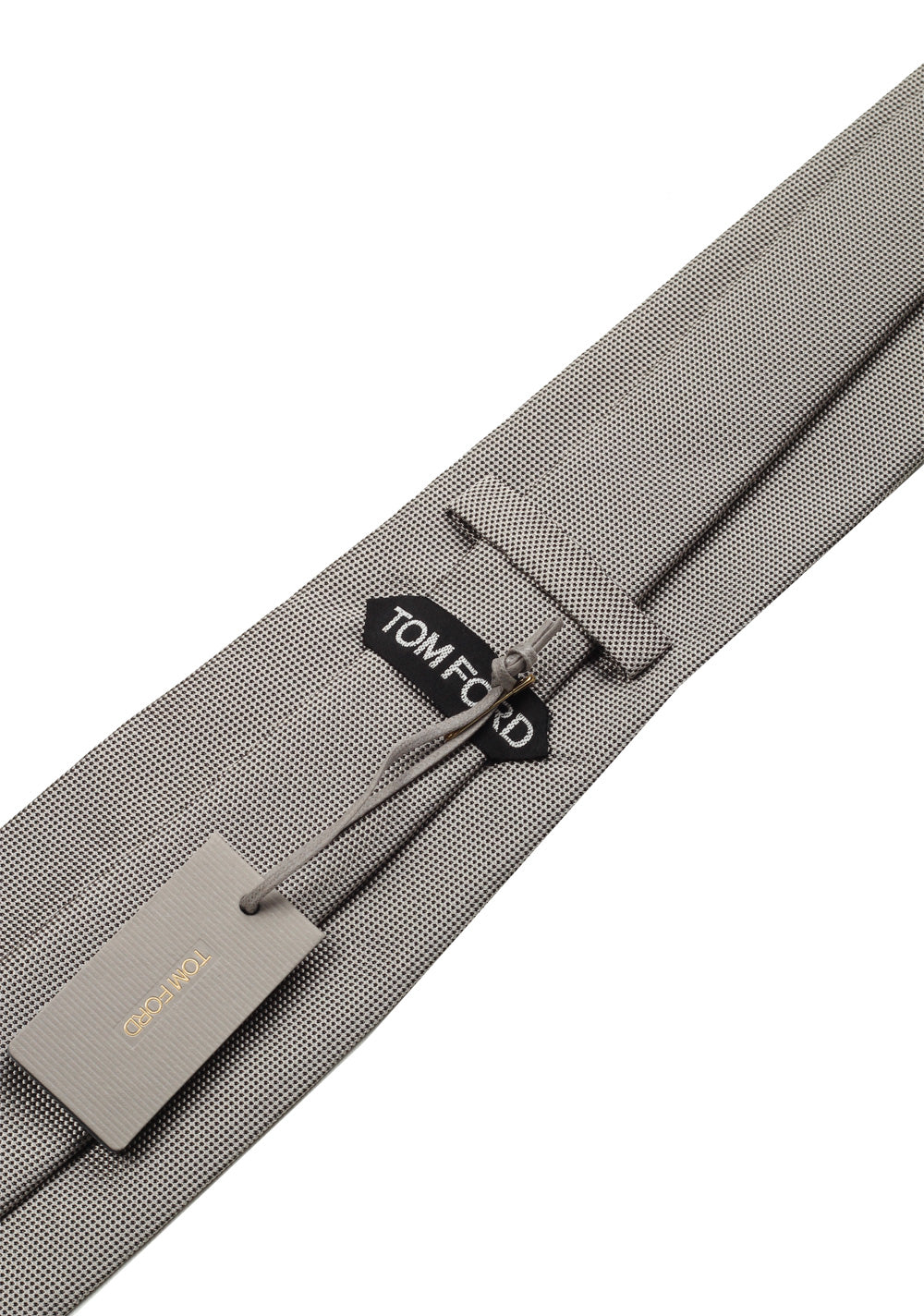 TOM FORD Patterned Gray Tie In Silk