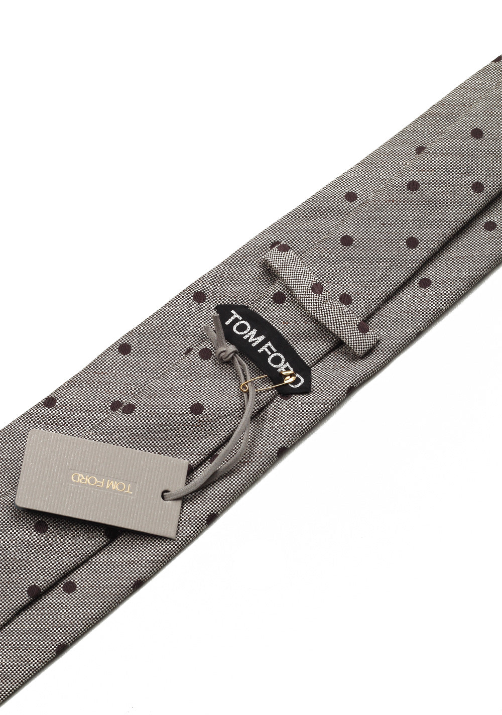 TOM FORD Patterned Gray Tie In Silk