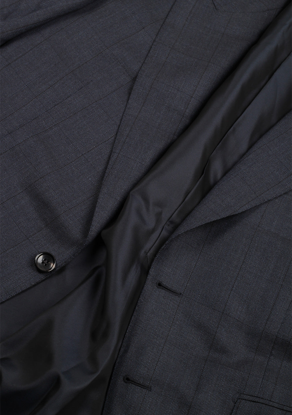 TOM FORD Shelton Checked Blue Suit Size 48 / 38R U.S. In Wool Silk