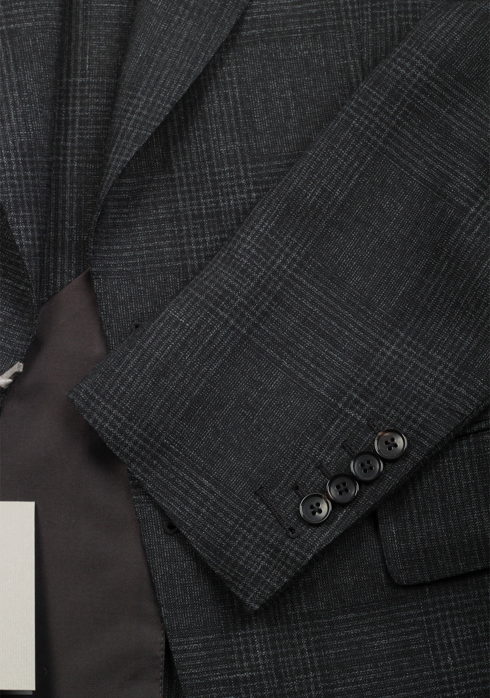 TOM FORD Shelton Checked Gray Sport Coat Size 48 / 38R U.S. In Mohair Linen