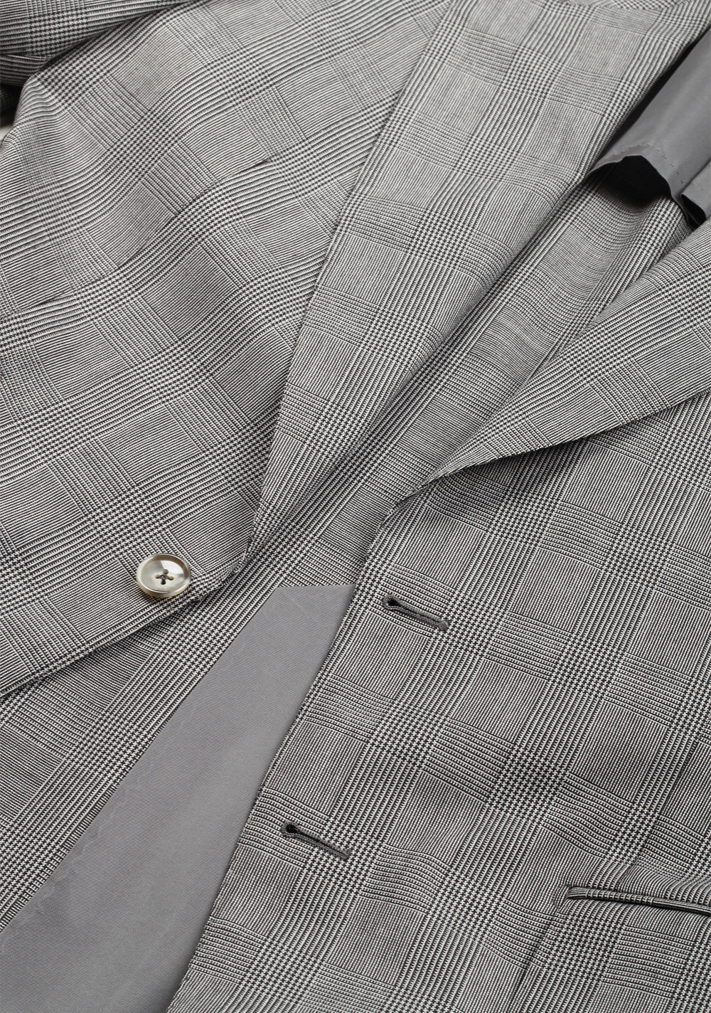 TOM FORD Shelton Checked Gray Sport Coat Size 48 / 38R U.S. In Wool