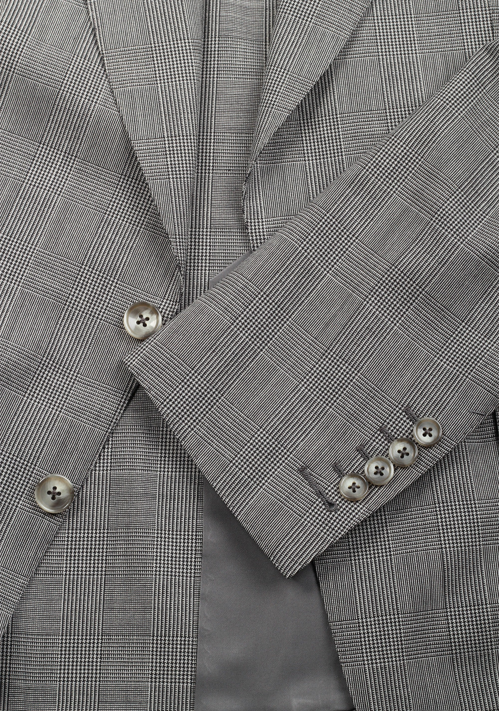 TOM FORD Shelton Checked Gray Sport Coat Size 48 / 38R U.S. In Wool