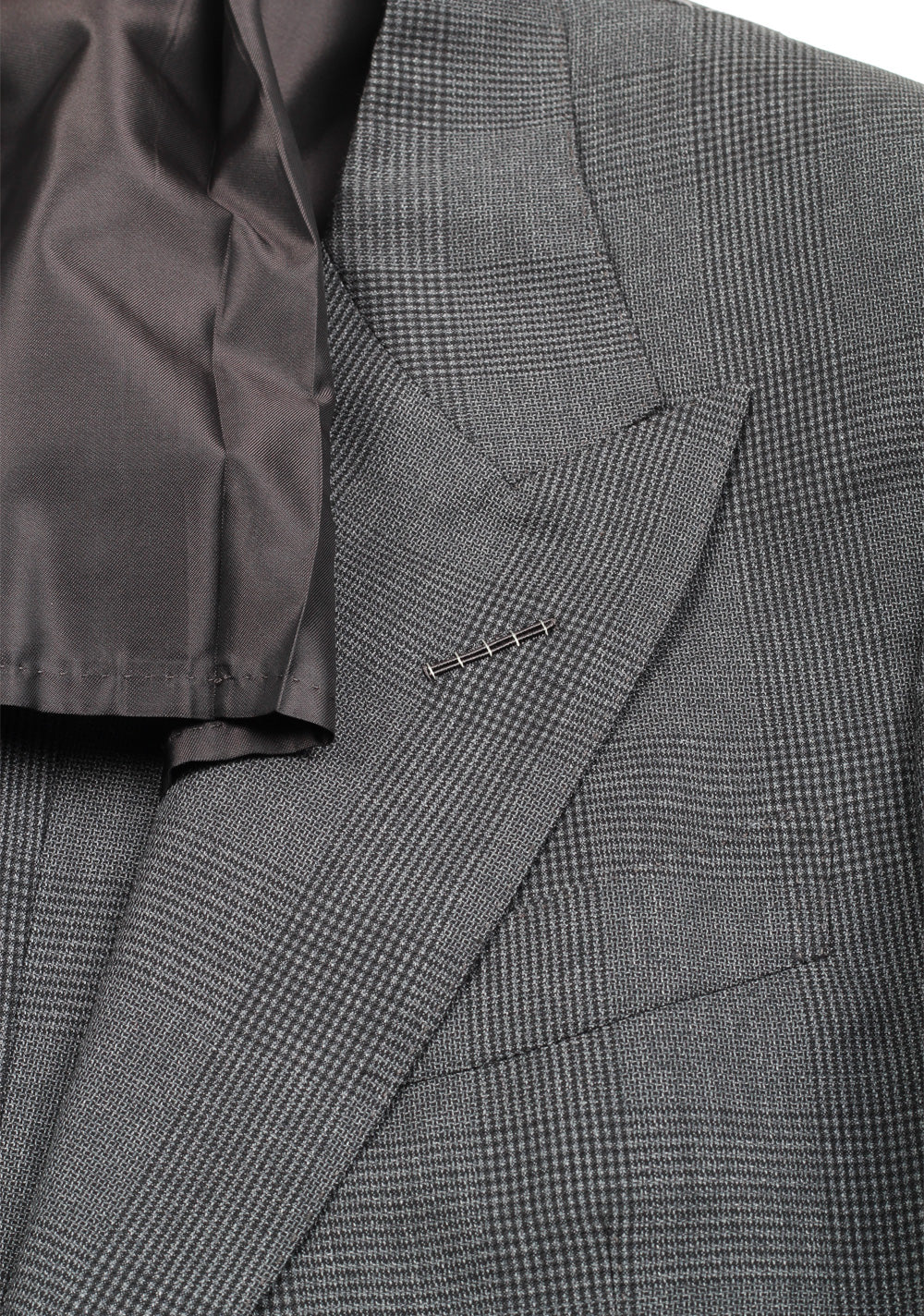 TOM FORD Shelton Checked Gray Sport Coat Size 48 / 38R U.S. In Wool