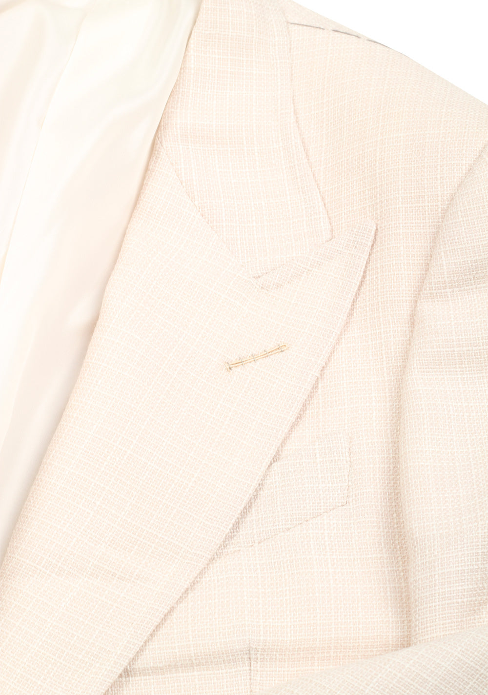 TOM FORD Shelton Off White Sport Coat Size 48 / 38R U.S. Wool Linen Mohair