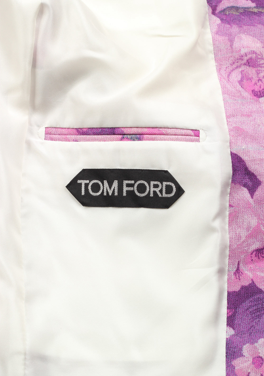 TOM FORD Shelton Pink Floral Sport Coat Size 48 / 38R U.S. In Linen