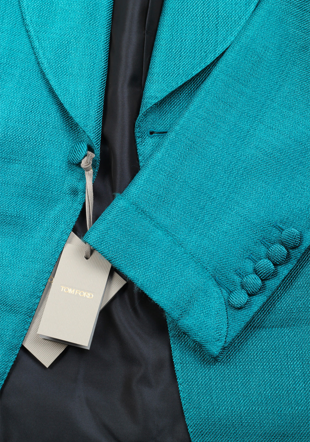 TOM FORD Shelton Turquoise Shawl Collar Sport Coat Tuxedo Dinner Jacket Size 48 / 38R U.S.