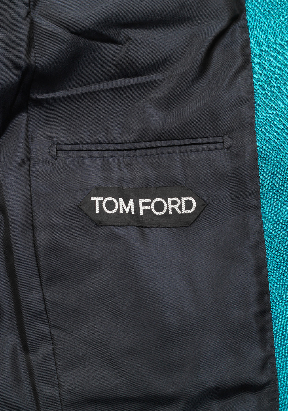 TOM FORD Shelton Turquoise Shawl Collar Sport Coat Tuxedo Dinner Jacket Size 48 / 38R U.S.