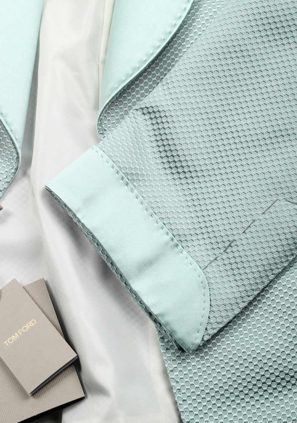 TOM FORD Shelton Mint Shawl Collar Tuxedo Dinner Jacket