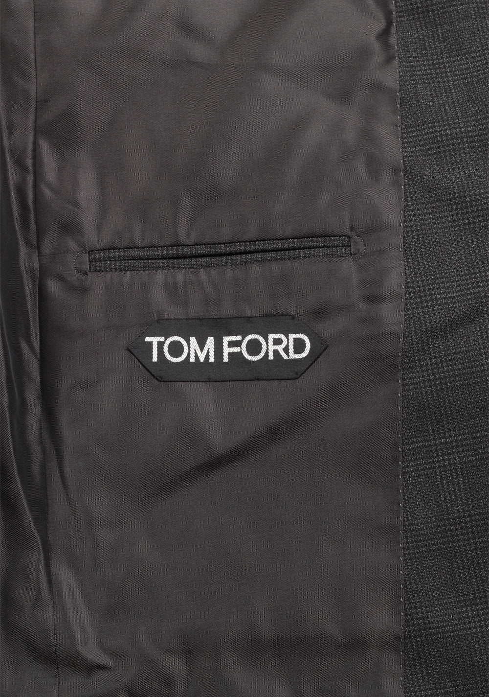 TOM FORD Shelton Checked Gray Suit Size 48 / 38R U.S. In Wool