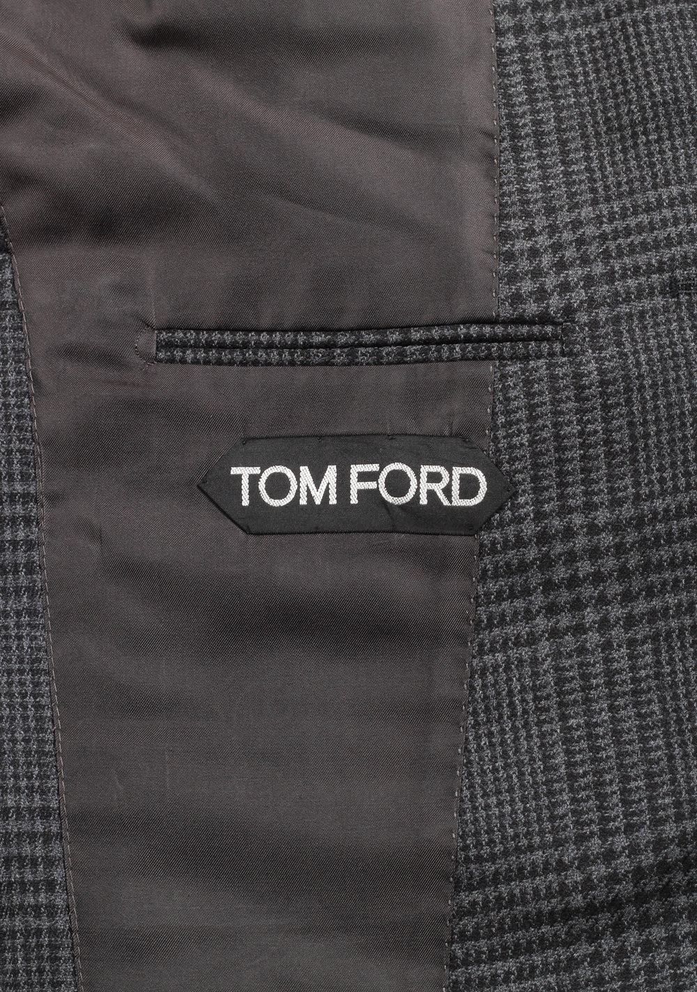 TOM FORD Shelton Checked Gray Suit Size 48 / 38R U.S. In Wool