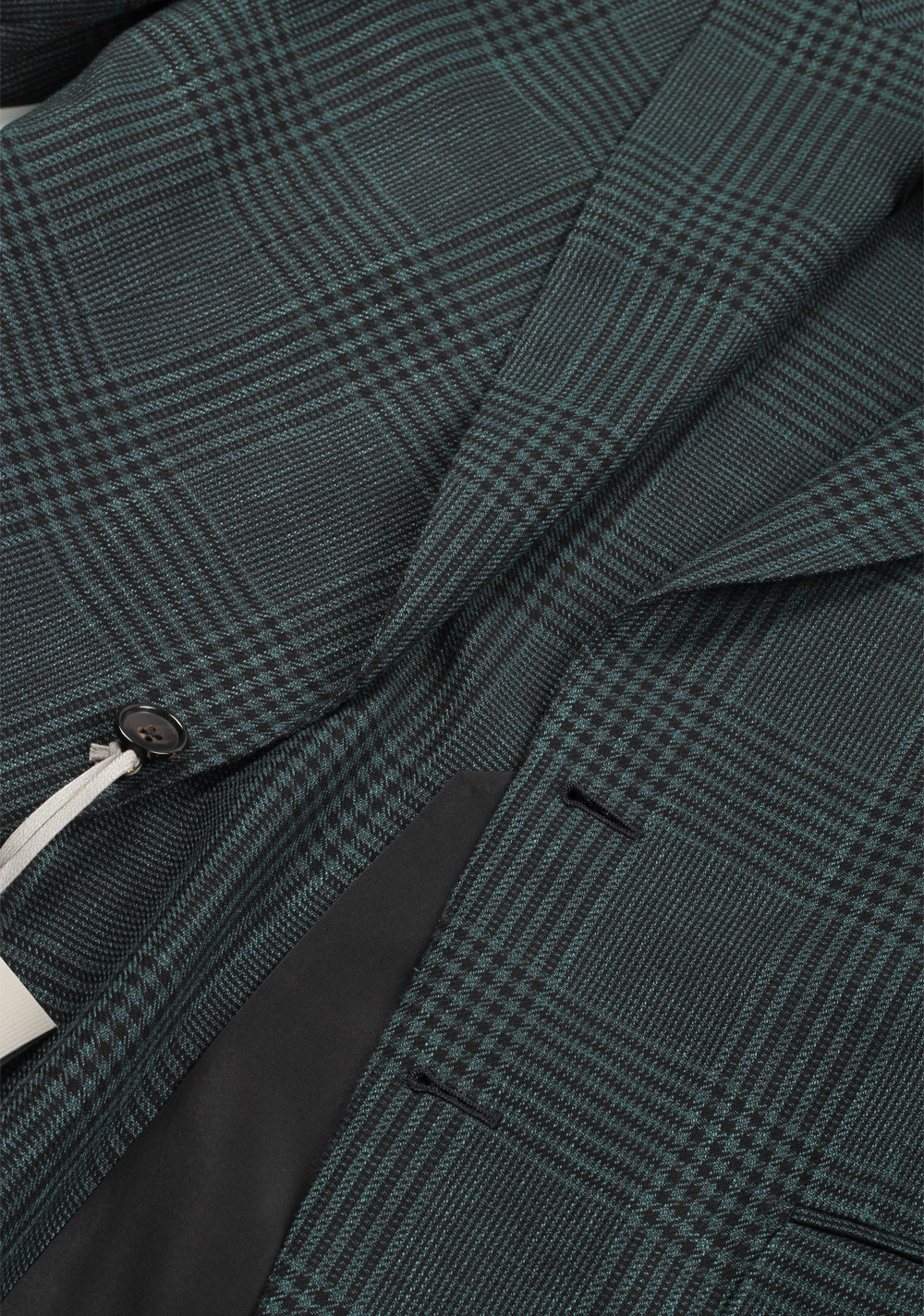 TOM FORD Shelton Checked Green Suit Size 48 / 38R U.S. In Linen Wool Silk