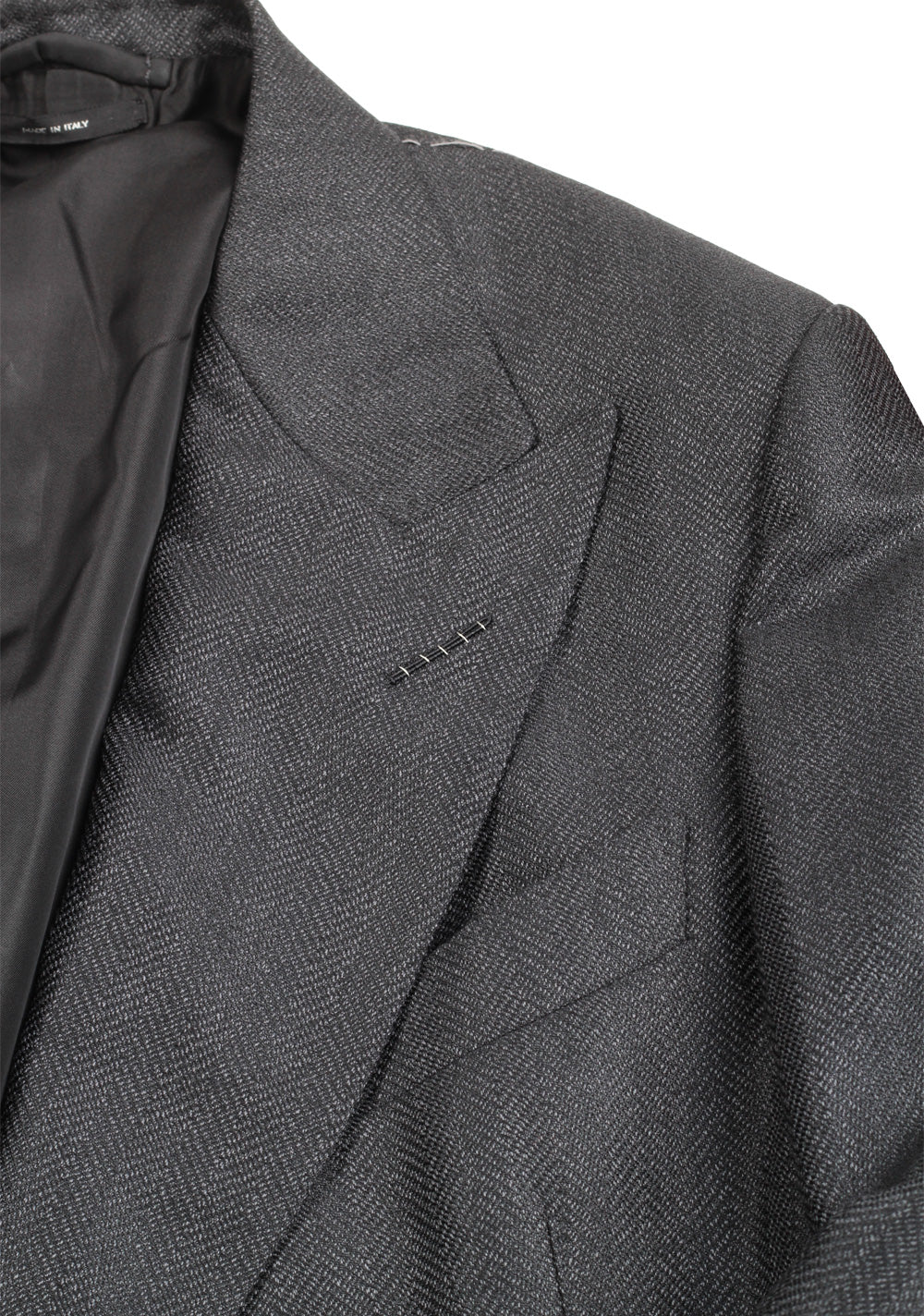 TOM FORD Shelton Gray Double Breasted Suit Size 48 / 38R U.S. In Mohair Wool