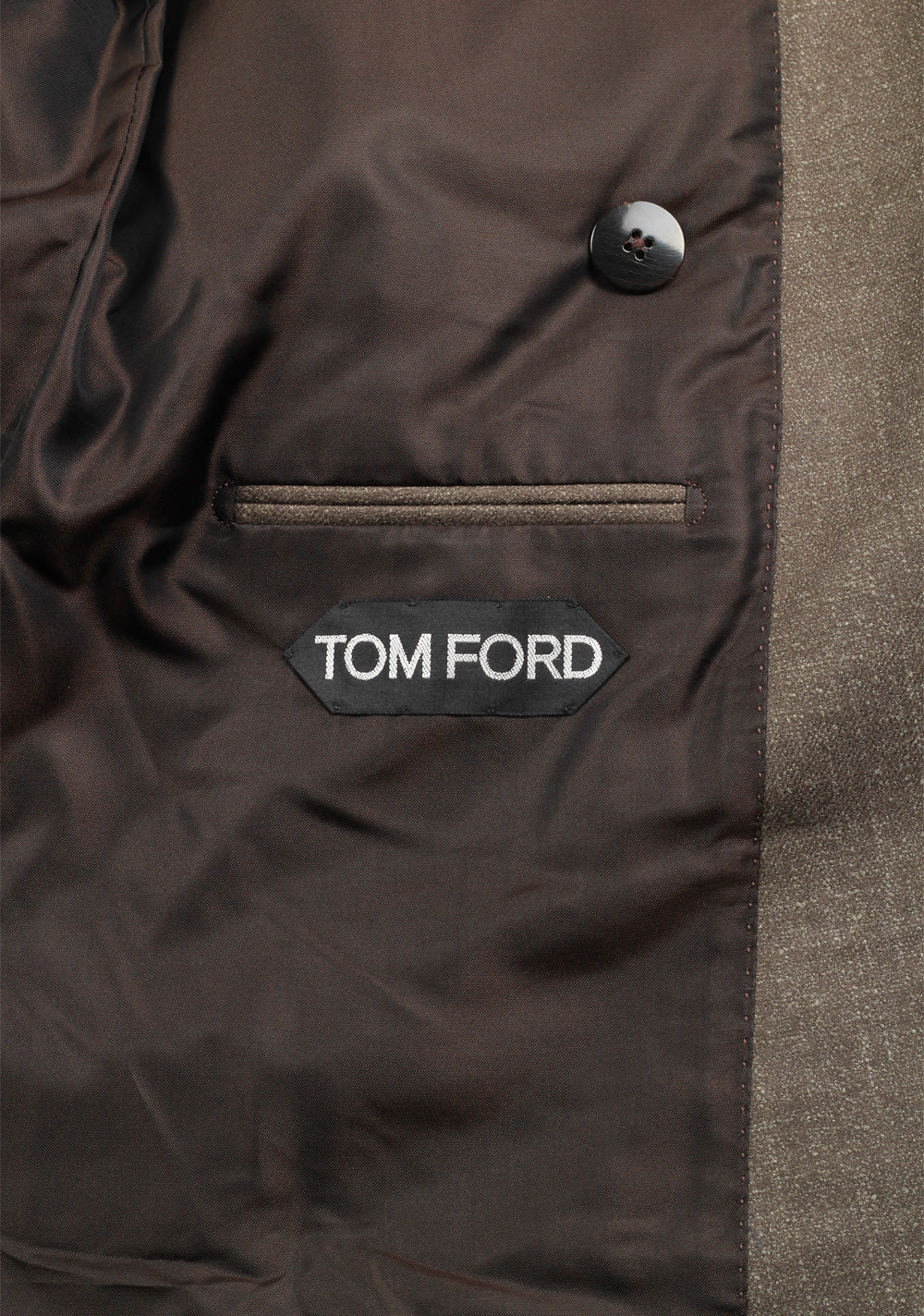 TOM FORD Shelton Brown Double Breasted Suit Size 48 / 38R U.S. In Wool
